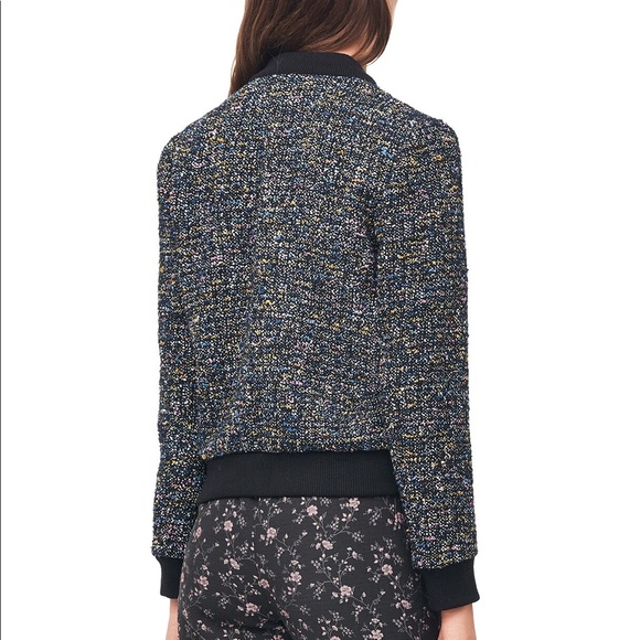 Rebecca Taylor Multi Tweed Bomber Jacket - Picture 3 of 6